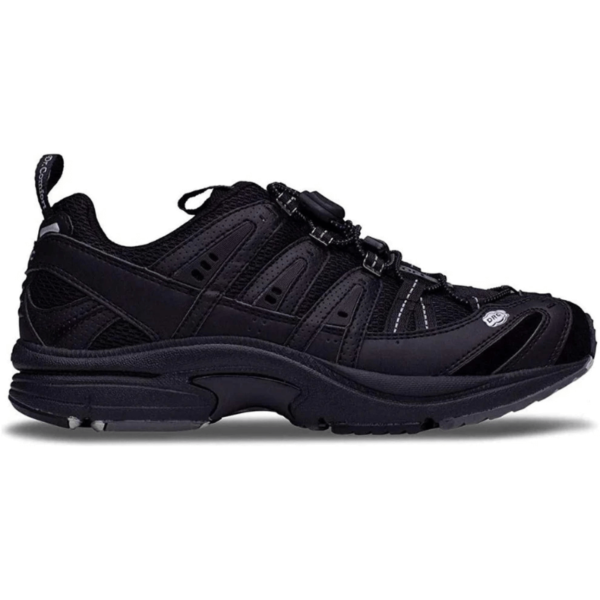 Dr Comfort Performance Sports Shoe in black - View of the side of the shoe