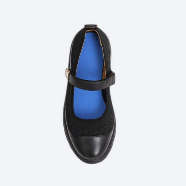 Dr Comfort Jackie Mary Janes Dress Shoe in Black - Top View