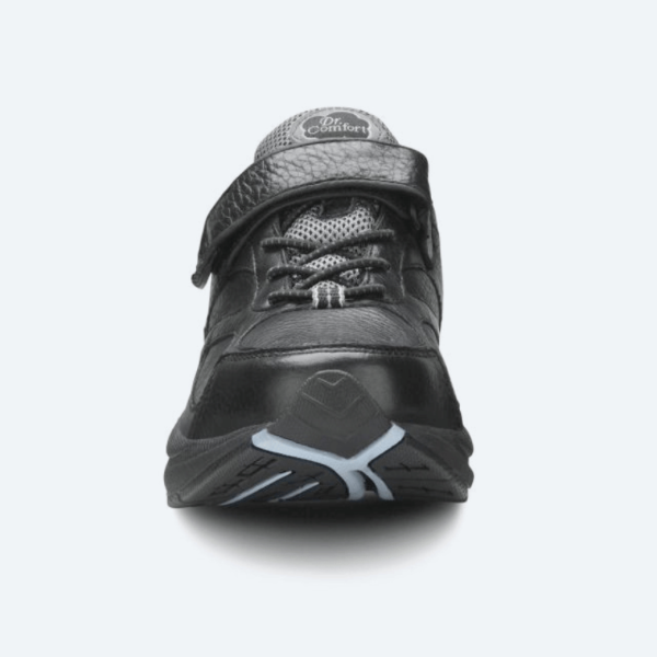 Dr Comfort Spirit Black Athletic Shoe - Front View