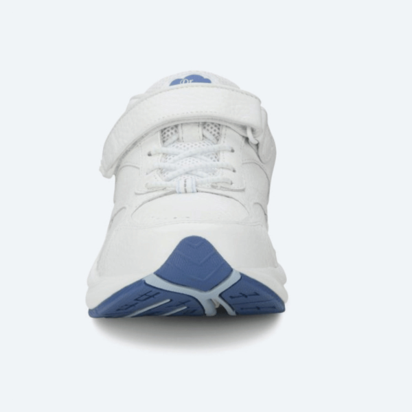 Dr Comfort Spirit White Athletic Shoe - Front View