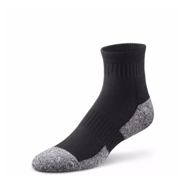 quarter length sock dr comfort black