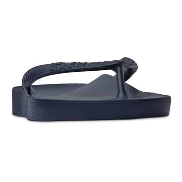 Navy Arch Support Thongs Archies Front View