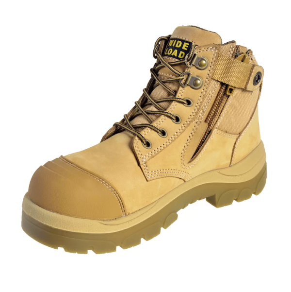 Wide Load Safety Boot Wheat NuBuck