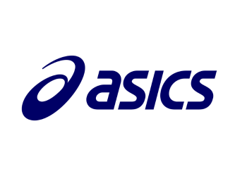 ASICS logo that links through to shoes on sale