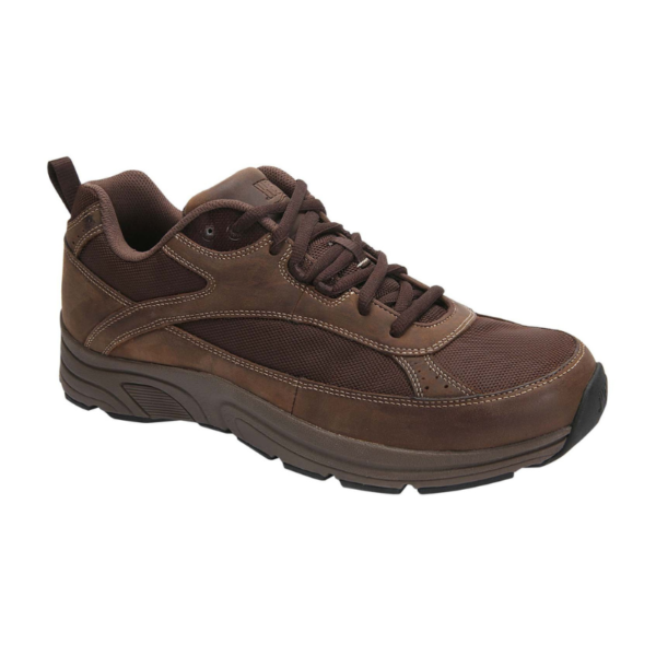 aaron drew shoe dark brown mens walking shoe entire podiatry