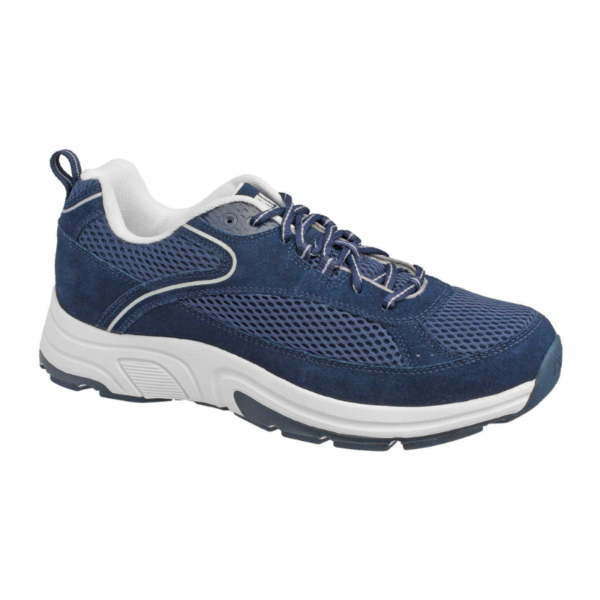 aaron drew shoe navy mens walking shoe entire podiatry