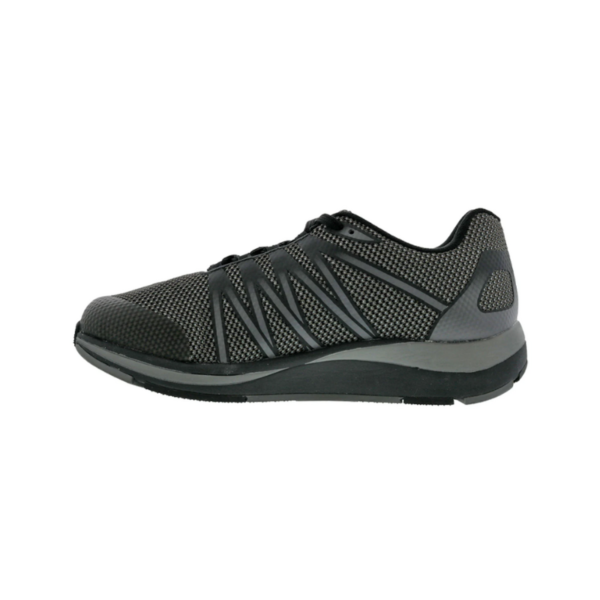 player drew shoe black mens athletic sneaker entire podiatry side view